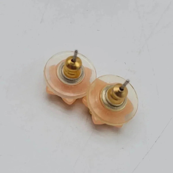 Avon 1983 Pink Convertible Flower Pierced Earrings Vintage - Picture 3 of 5